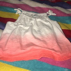 Pink and white tank top size 18-24M